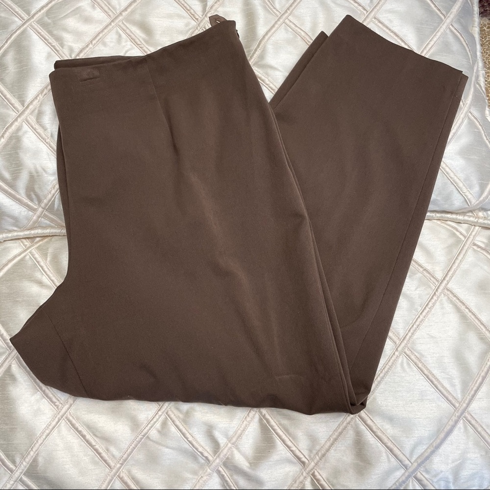 Talbots Brown Stretch Cropped Pants 22W
